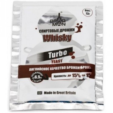 Дрожжи спиртовые BRAGMAN Whisky Turbo , 72 г в Санкт-Петербурге