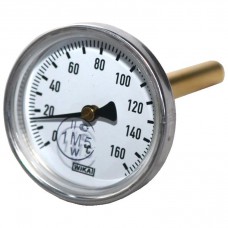 Термометр биметаллический, осевой, 0-160°С